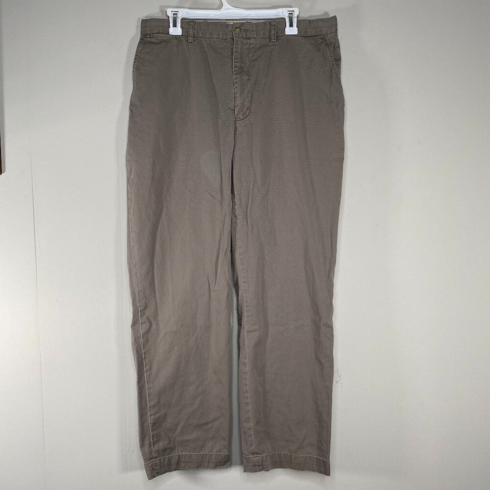 Polo by Ralph Lauren Prospect Pant Men 36 x 32 Gray-ish Brown Chino Preppy